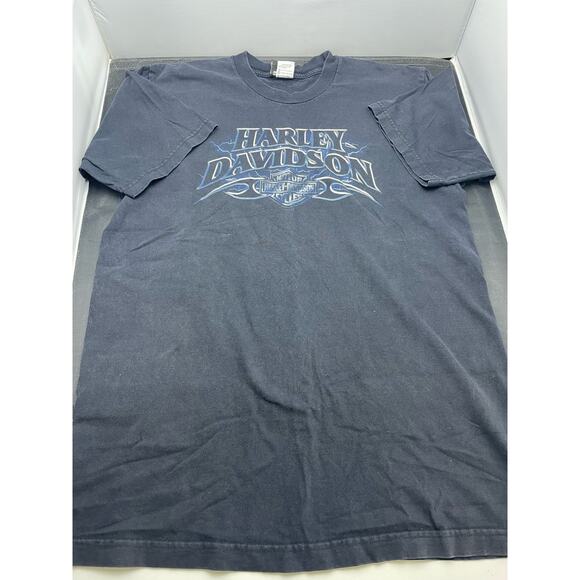 2006 Y2K Harley Davidson Motorcycle Shirt Bald Eagle Grand Junction Size L - Picture 2 of 9